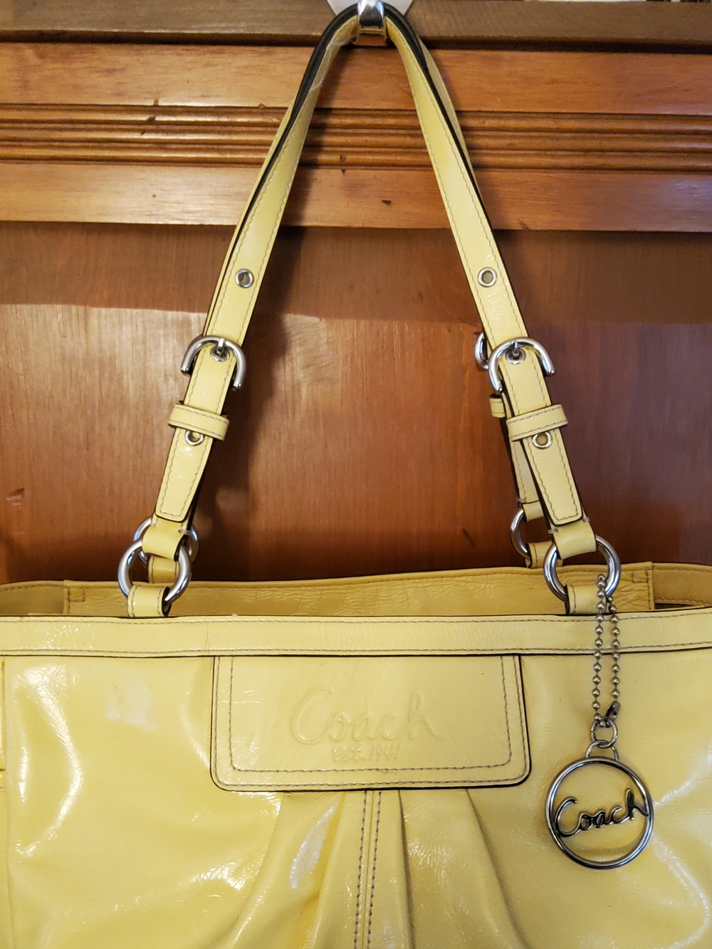 Coach Peyton Leather Gallery Tote F13761 GUC - Picture 15 of 16